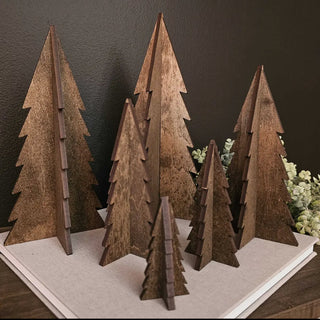 Wooden 3D Holiday Trees